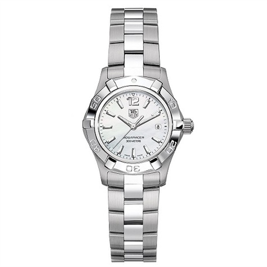 TAG Heuer WAF1414.BA0812 : Aquaracer 300M Quartz 27 Stainless Steel / MOP / Bracelet