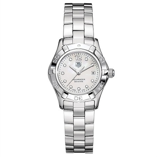 TAG Heuer WAF1415.BA0813 : Aquaracer 300M Quartz 27 Stainless Steel / MOP - Diamond / Bracelet