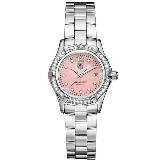 TAG Heuer WAF141B.BA0813 : Aquaracer 300M Quartz 27 Stainless Steel / Diamond / MOP - Diamond / Bracelet