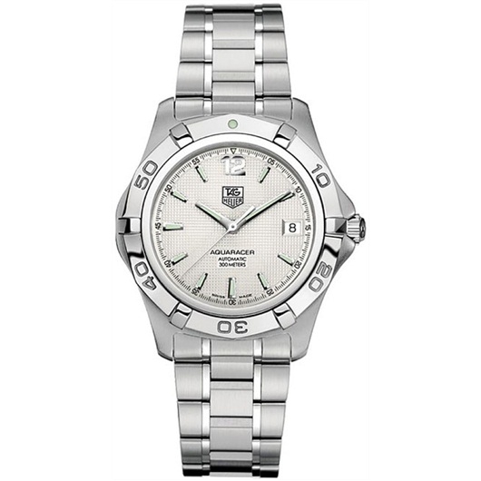 TAG Heuer WAF2111.BA0806 : Aquaracer 300M Calibre 5 38.4 Stainless Steel / Silver / Bracelet