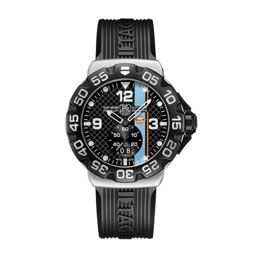 TAG Heuer WAH1013.FT6026 : Formula 1 Big Date 44 Stainless Steel / Gulf / Rubber