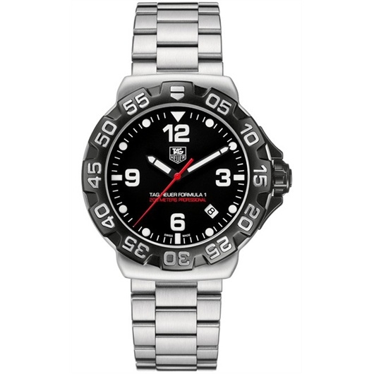TAG Heuer WAH1110.BA0858 : Formula 1 Quartz 41 Stainless Steel / Black / Bracelet