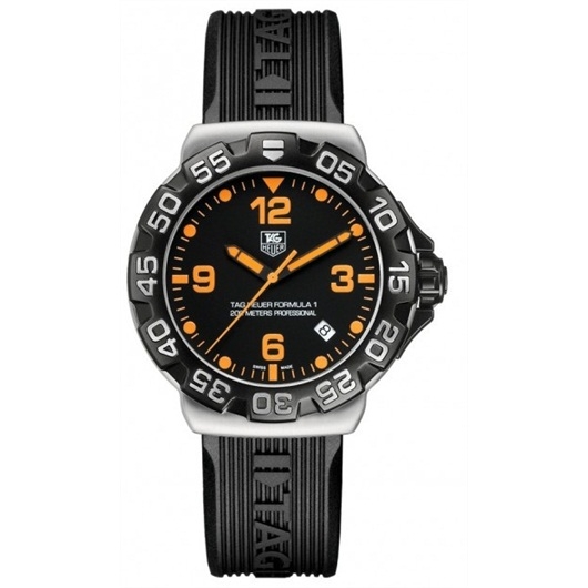 TAG Heuer WAH1116.FT6024 : Formula 1 Quartz 41 Stainless Steel / Black / Rubber