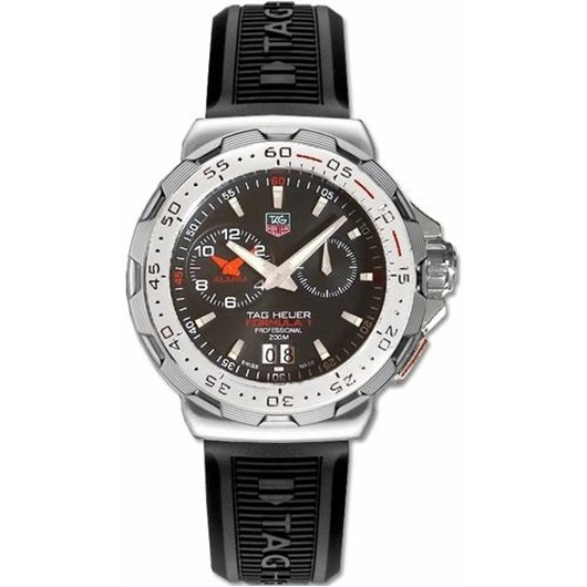 TAG Heuer WAH111C.BT0714 : Formula 1 Alarm 41 Stainless Steel / Black / Rubber