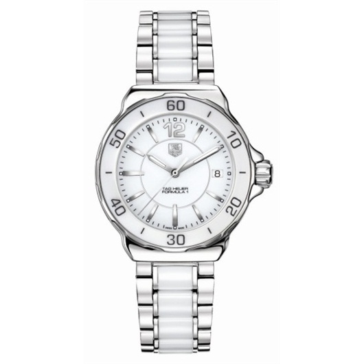 TAG Heuer WAH1211.BA0861 : Formula 1 Quartz 37 Stainless Steel / White / Bracelet
