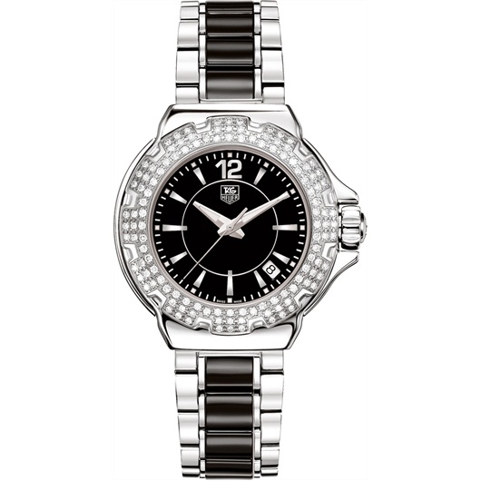 TAG Heuer WAH1214.BA0859 : Formula 1 Quartz 37 Stainless Steel / Diamond / Black / Bracelet