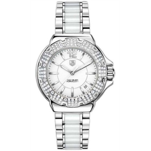 TAG Heuer WAH1215.BA0861 : Formula 1 Quartz 37 Stainless Steel / Diamond / White / Bracelet