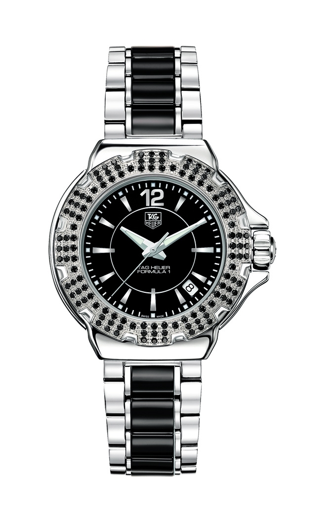 TAG Heuer WAH1216.BA0859 : Formula 1 Quartz 37 Stainless Steel / Ruby / Black / Bracelet