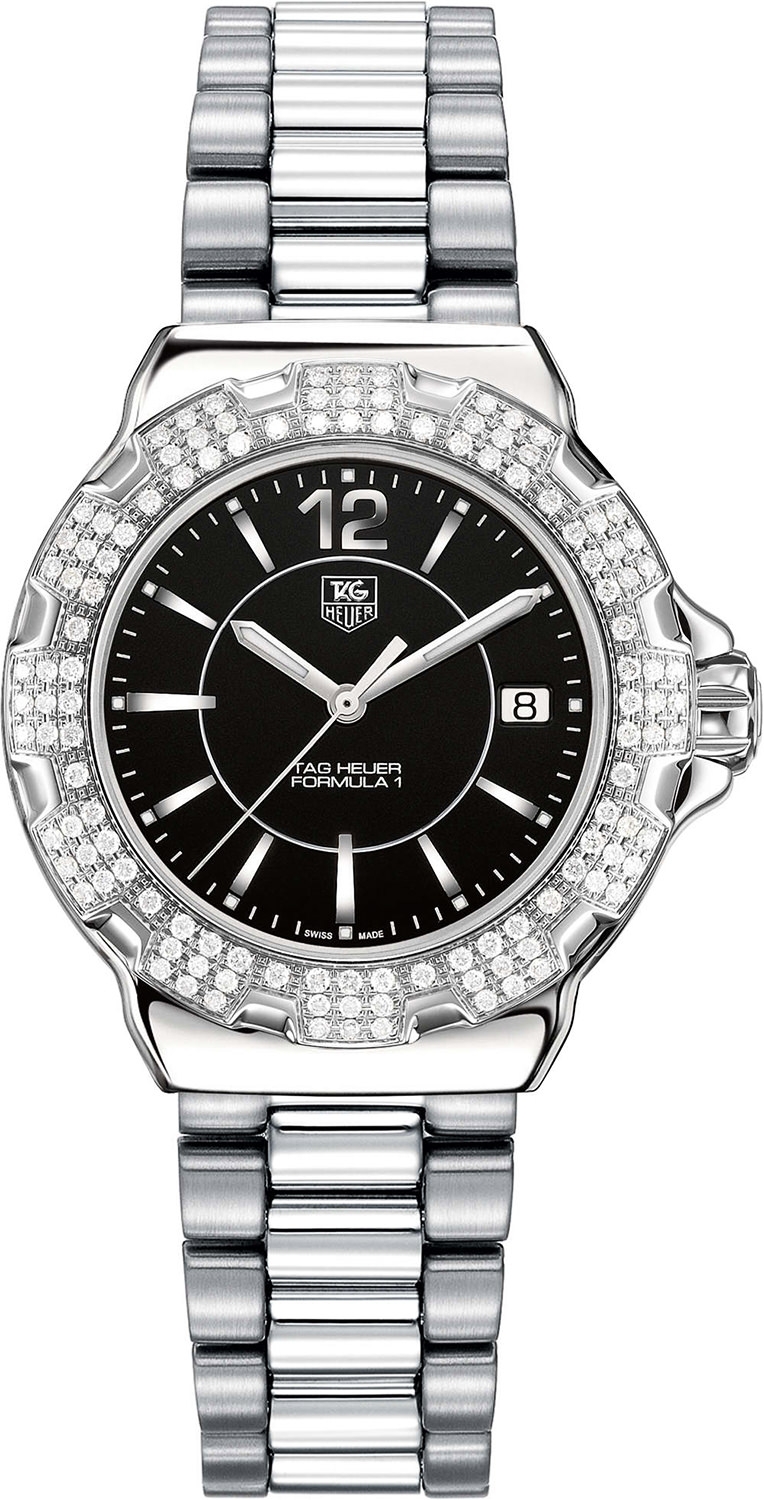 TAG Heuer WAH1217BA0852 : Formula 1 Quartz 37 Stainless Steel / Diamond / Black / Bracelet