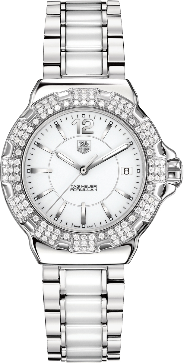 TAG Heuer WAH1218.BA0861 : Formula 1 Quartz 37 Stainless Steel / Diamond / White / Bracelet