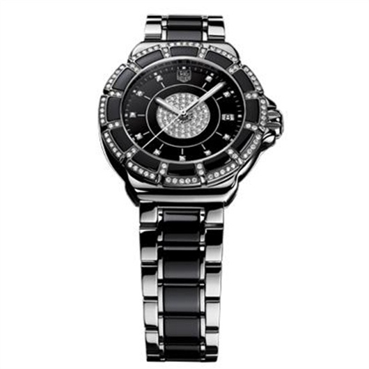 TAG Heuer WAH1219.BA0859 : Formula 1 Quartz 37 Stainless Steel / Diamond / Black - Diamond / Bracelet