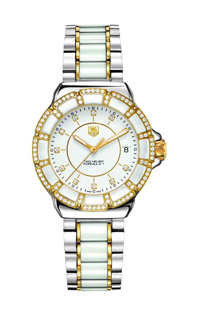 TAG Heuer WAH1221.BB0865 : Formula 1 Quartz 37 Stainless Steel / Yellow Gold PVD / Diamond / White / Bracelet