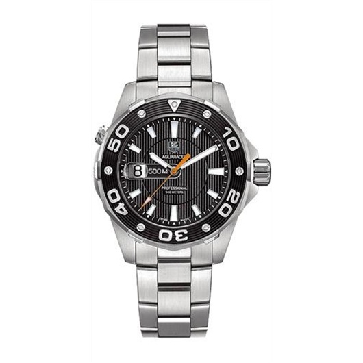 TAG Heuer WAJ1110.BA0870 : Aquaracer 500M Quartz 43 Stainless Steel / Black / Bracelet