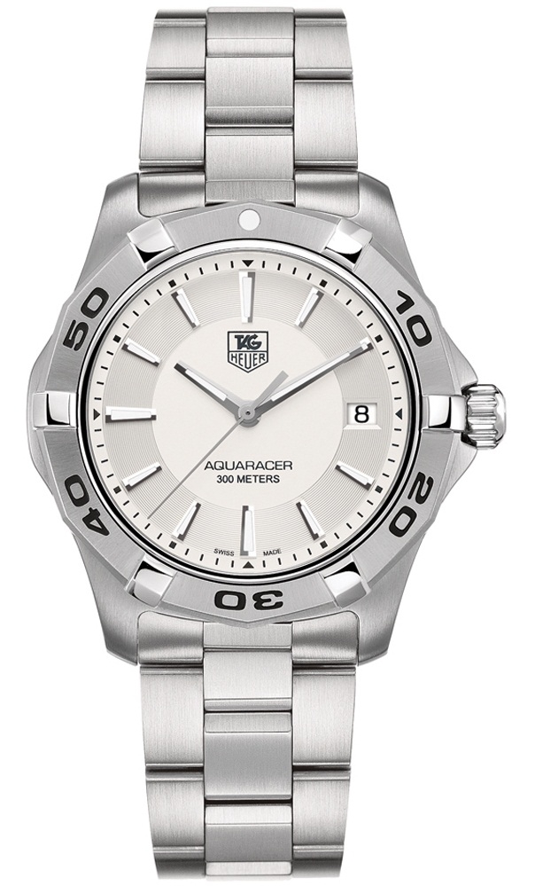 TAG Heuer WAP1111.BA0831 : Aquaracer 300M Quartz 39 Stainless Steel / Silver / Bracelet