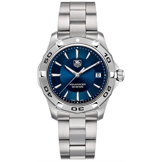 TAG Heuer WAP1112.BA0831 : Aquaracer 300M Quartz 39 Stainless Steel / Blue / Bracelet