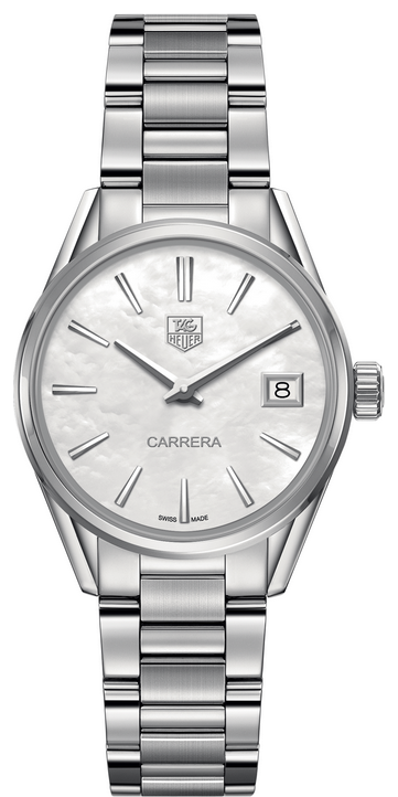 TAG Heuer WAR1311.BA0778 : Carrera Lady Quartz 32 Stainless Steel / MOP / Bracelet
