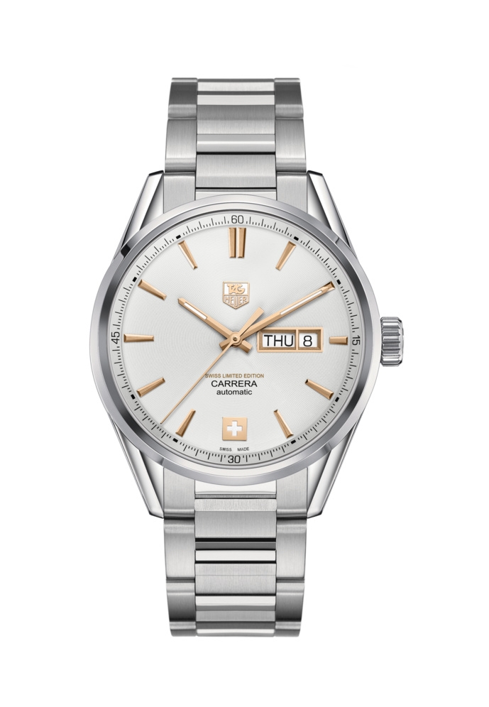 TAG Heuer WAR201M.BA0723 : Carrera Calibre 5 Day Date Stainless Swiss Limited Edition