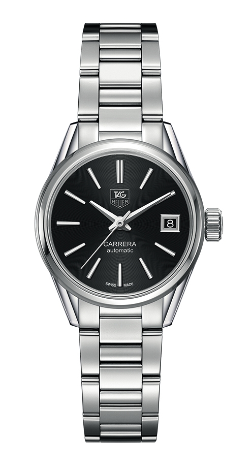 TAG Heuer WAR2410.BA0770 : Carrera Calibre 9 28 Stainless Steel / Black / Bracelet
