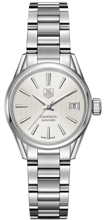 TAG Heuer WAR2416.BA0776 : Carrera Calibre 9 28 Stainless Steel / Silver / Bracelet