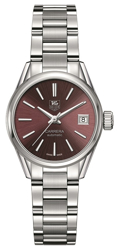 TAG Heuer WAR2417.BA0776 : Carrera Calibre 9 28 Stainless Steel / Red / Bracelet