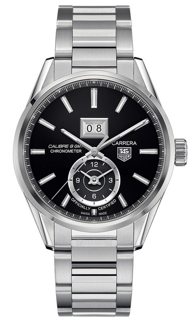 TAG Heuer WAR5010.BA0723 : Carrera Calibre 8 41 Stainless Steel / Black / Bracelet