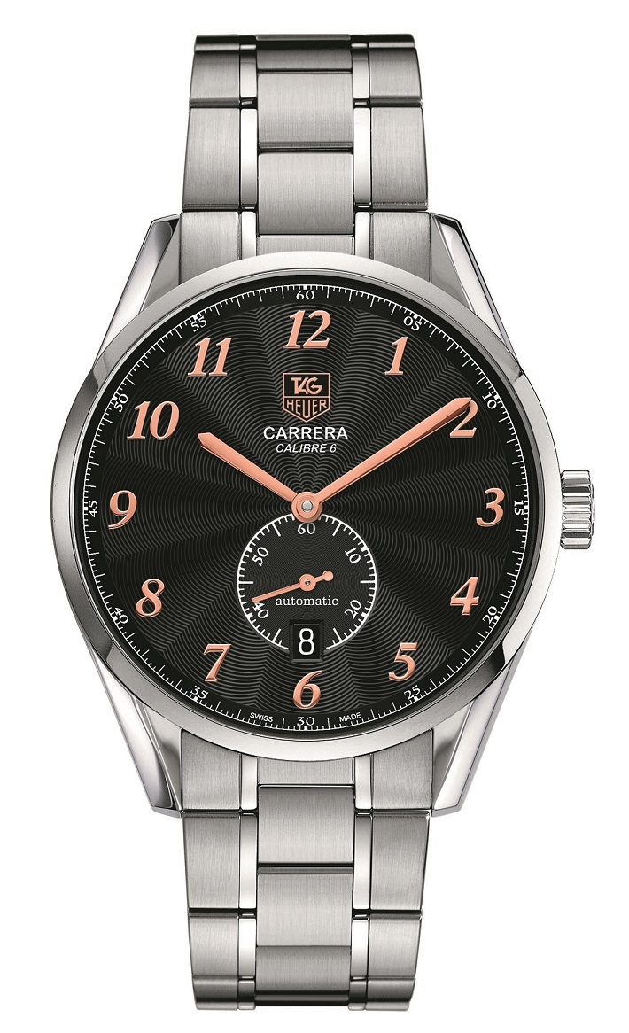 TAG Heuer WAS2114.BA0732 : Carrera Calibre 6 39 Heritage Stainless Steel / Black / Bracelet