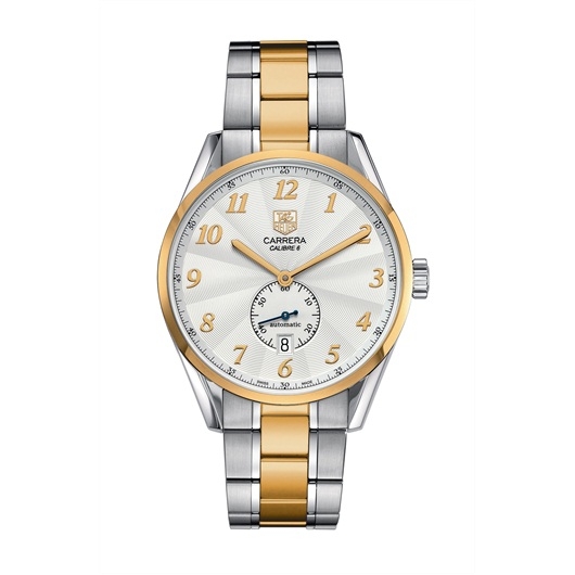 TAG Heuer WAS2150.BD0733 : Carrera Calibre 6 39 Heritage Stainless Steel / Yellow Gold / Silver / Bracelet