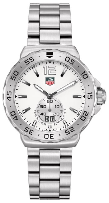 TAG Heuer WAU1113.BA0858 : Formula 1 Big Date 42 Stainless Steel / White / Bracelet