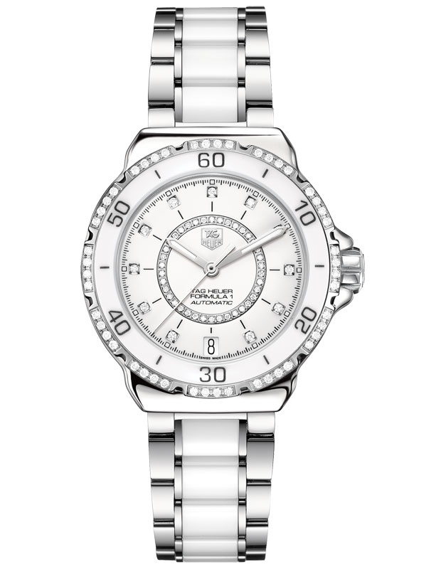 TAG Heuer WAU2213.BA0861 : Formula 1 Calibre 5 37 Stainless Steel / Diamond / White - Diamond / Bracelet