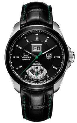 TAG Heuer WAV5114.FC6238 : Grand Carrera Calibre 8 RS Grande Date GMT Stainless Steel - PVD / Black / Singapore Grand Prix