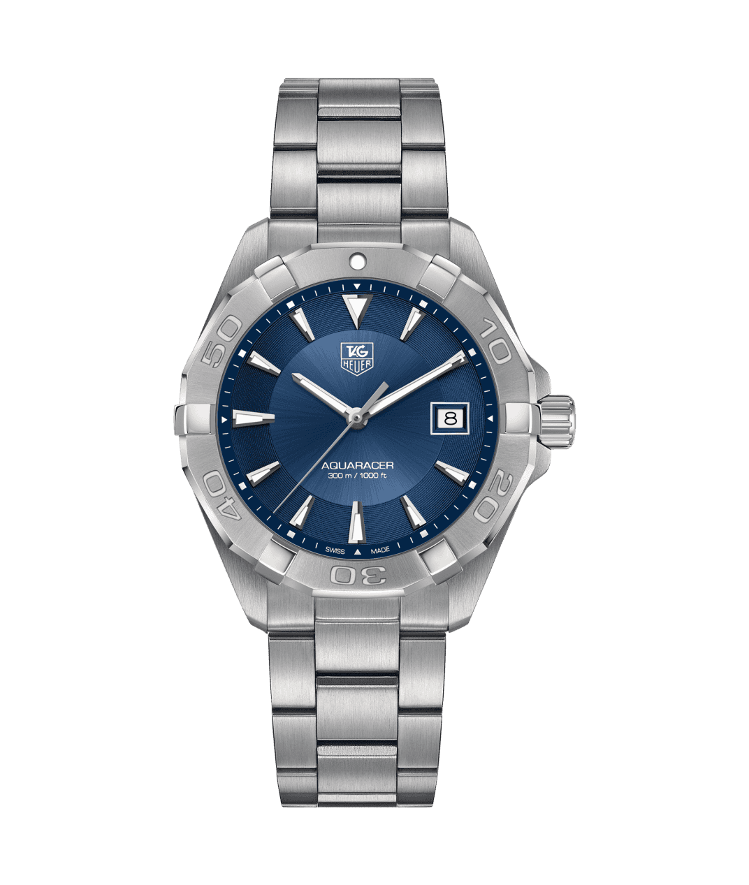 TAG Heuer WAY1112.BA0928 : Aquaracer 300M Quartz 40.5 Stainless Steel / Blue / Bracelet