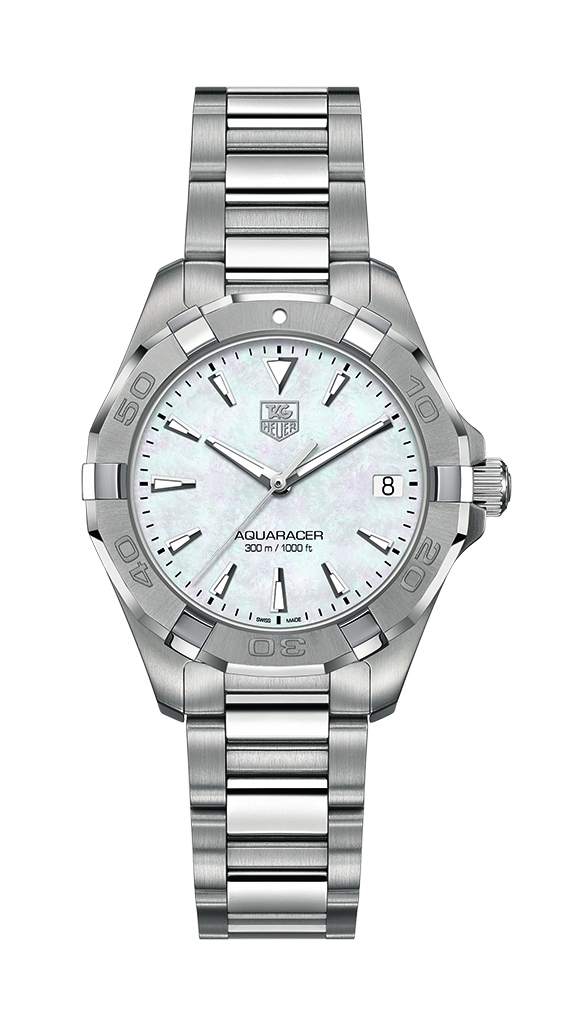 TAG Heuer WAY1312.BA0915 : Aquaracer 300M Quartz 32 Stainless Steel / MOP / Bracelet