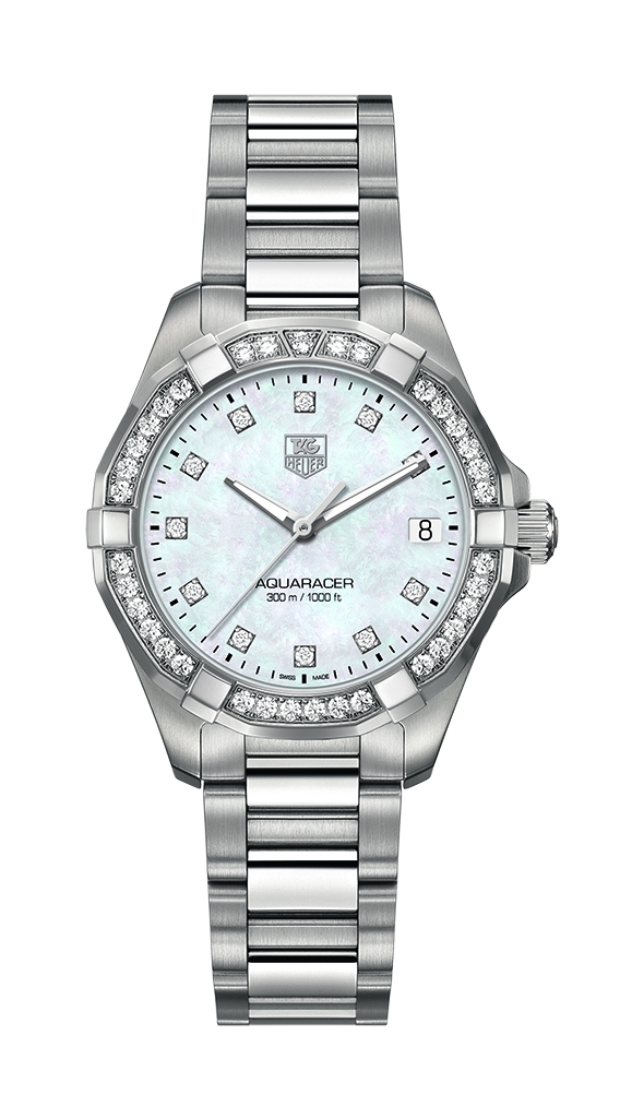TAG Heuer WAY1314.BA0915 : Aquaracer 300M Quartz 32 Stainless Steel / Diamond / MOP - Diamond / Bracelet