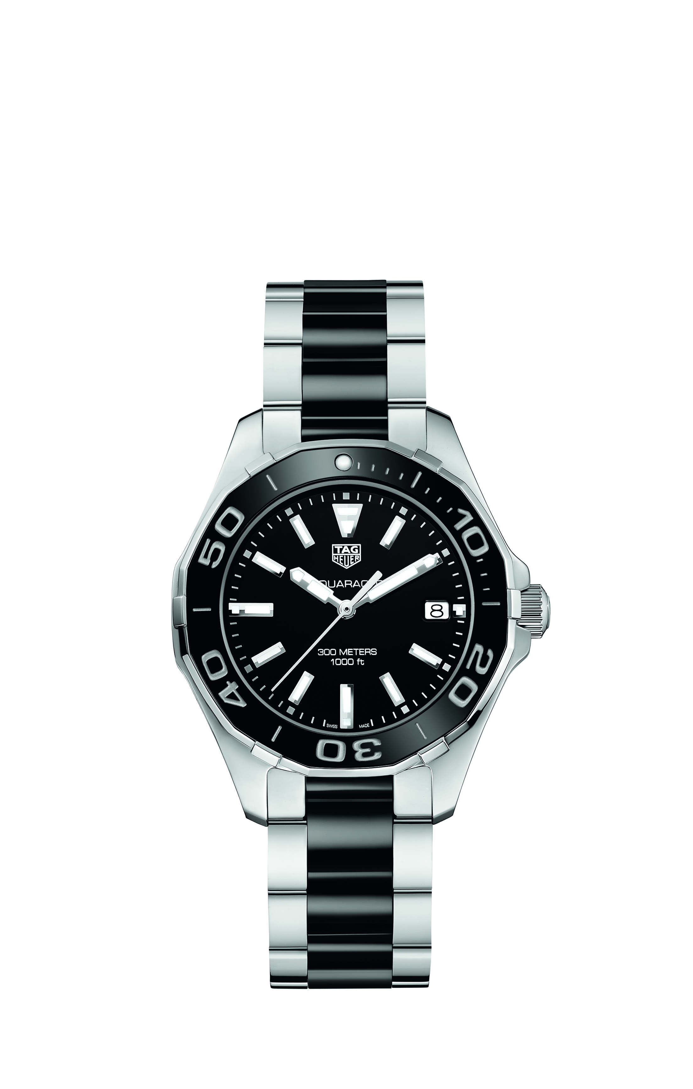 TAG Heuer WAY131A.BA0913 : Aquaracer 300M Quartz 35 Stainless Steel / Black / Bracelet