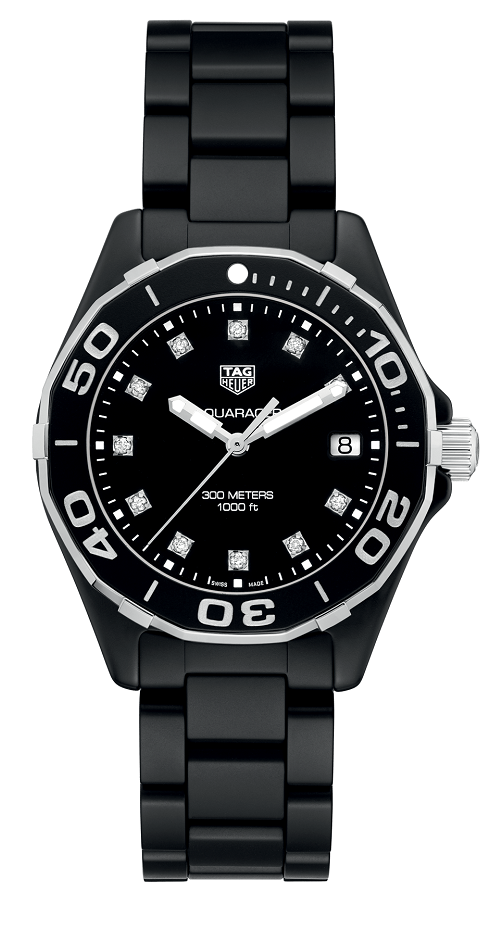 TAG Heuer WAY1397.BH0743 : Aquaracer 300M 35 Ceramic / Black - Diamond / Bracelet