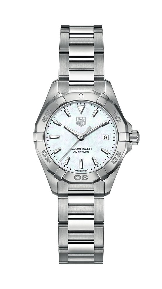 TAG Heuer WAY1412.BA0920 : Aquaracer 300M Quartz 27 Stainless Steel / MOP / Bracelet