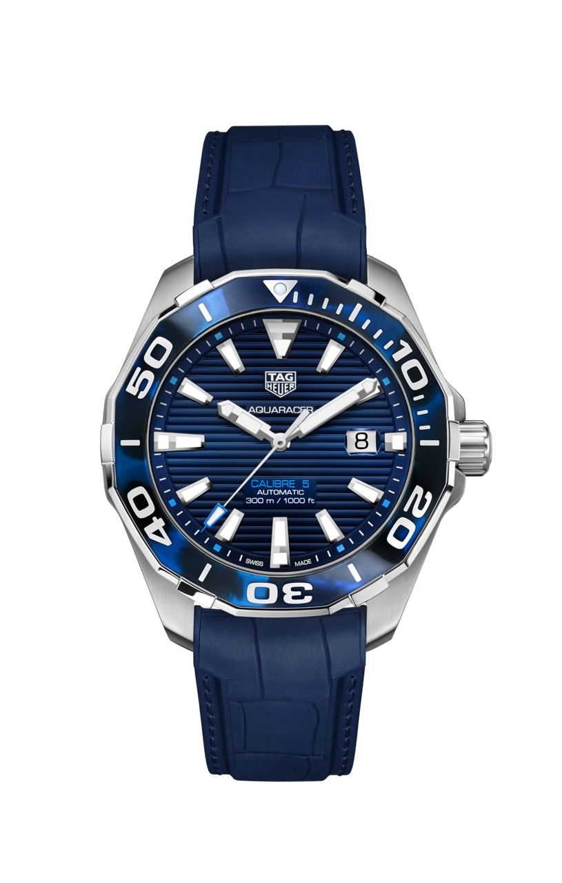 TAG Heuer WAY201P.FT6178 : Aquaracer 300M Calibre 5 43 Tortoise Blue