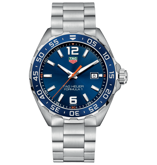 TAG Heuer WAZ1010.BA0842 : Formula 1 Quartz 43 Stainless Steel / Blue / Bracelet
