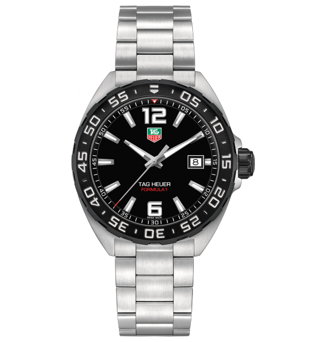 TAG Heuer WAZ1110.BA0875 : Formula 1 Quartz 41 Stainless Steel / Black / Bracelet