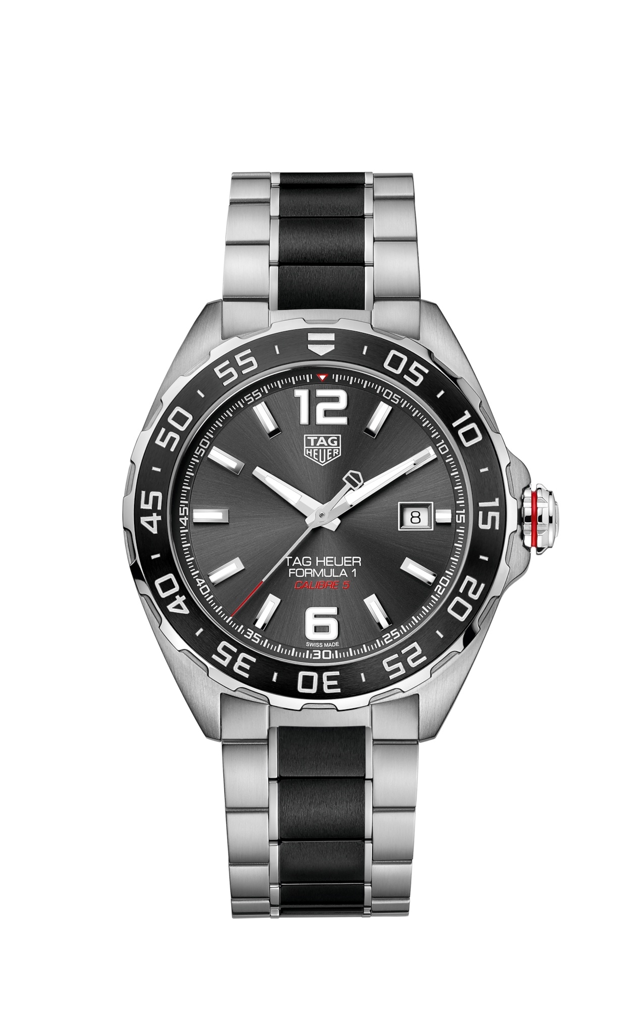 TAG Heuer WAZ2011.BA0843 : Formula 1 Calibre 5 43 Stainless Steel / Grey / Bracelet