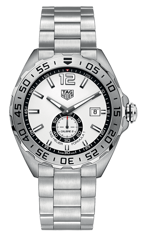 TAG Heuer WAZ2013.BA0842 : Formula 1 Calibre 6 43 Stainless Steel / White / Bracelet