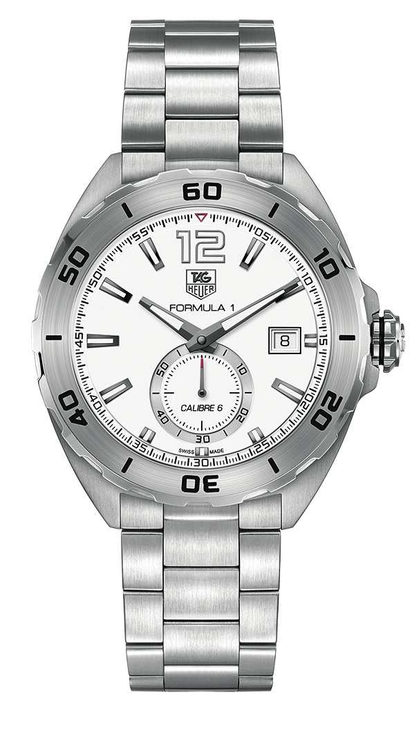 TAG Heuer WAZ2111.BA0875 : Formula 1 Calibre 6 43 Stainless Steel / White / Bracelet