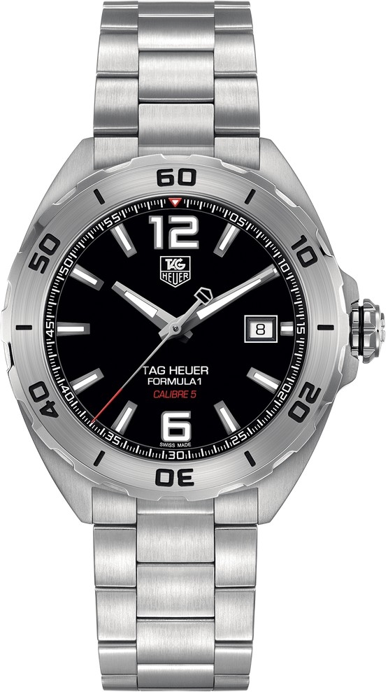 TAG Heuer WAZ2113.BA0875 : Formula 1 Calibre 5 41 Stainless Steel / Black / Bracelet