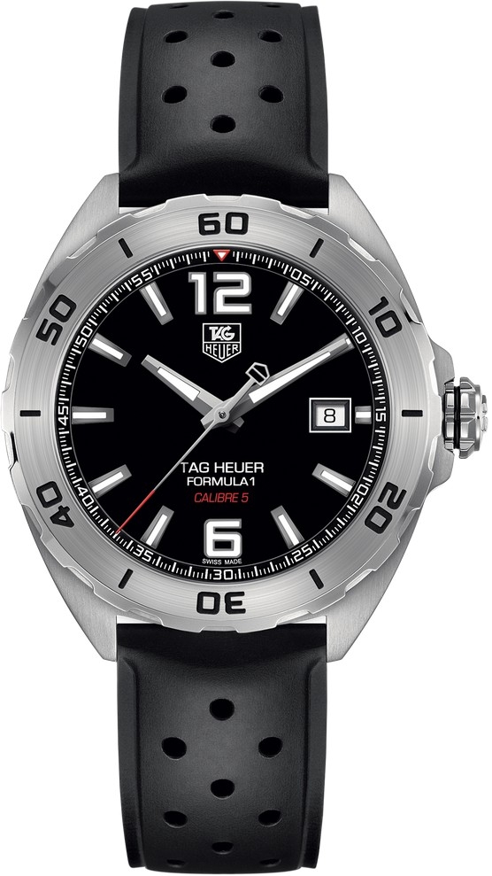 TAG Heuer WAZ2113.FT8023 : Formula 1 Calibre 5 41 Stainless Steel / Black / Rubber