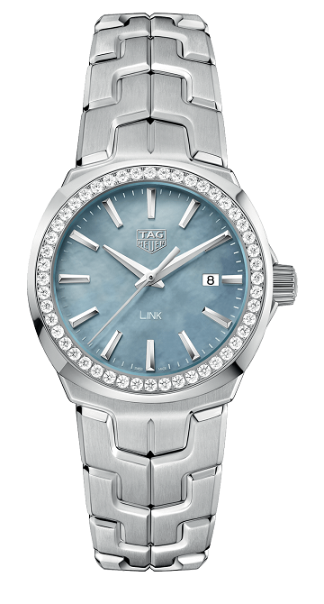 TAG Heuer WBC1315.BA0600 : Link Quartz 32mm Stainless Steel / Diamond / Blue MOP