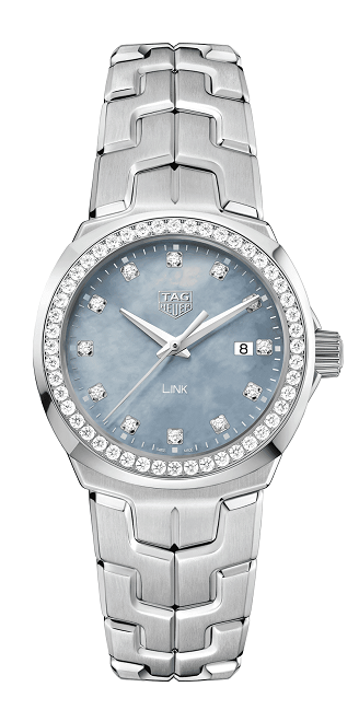 TAG Heuer WBC1319.BA0600 : Link Quartz 32mm Stainless Steel / Diamond / Blue MOP