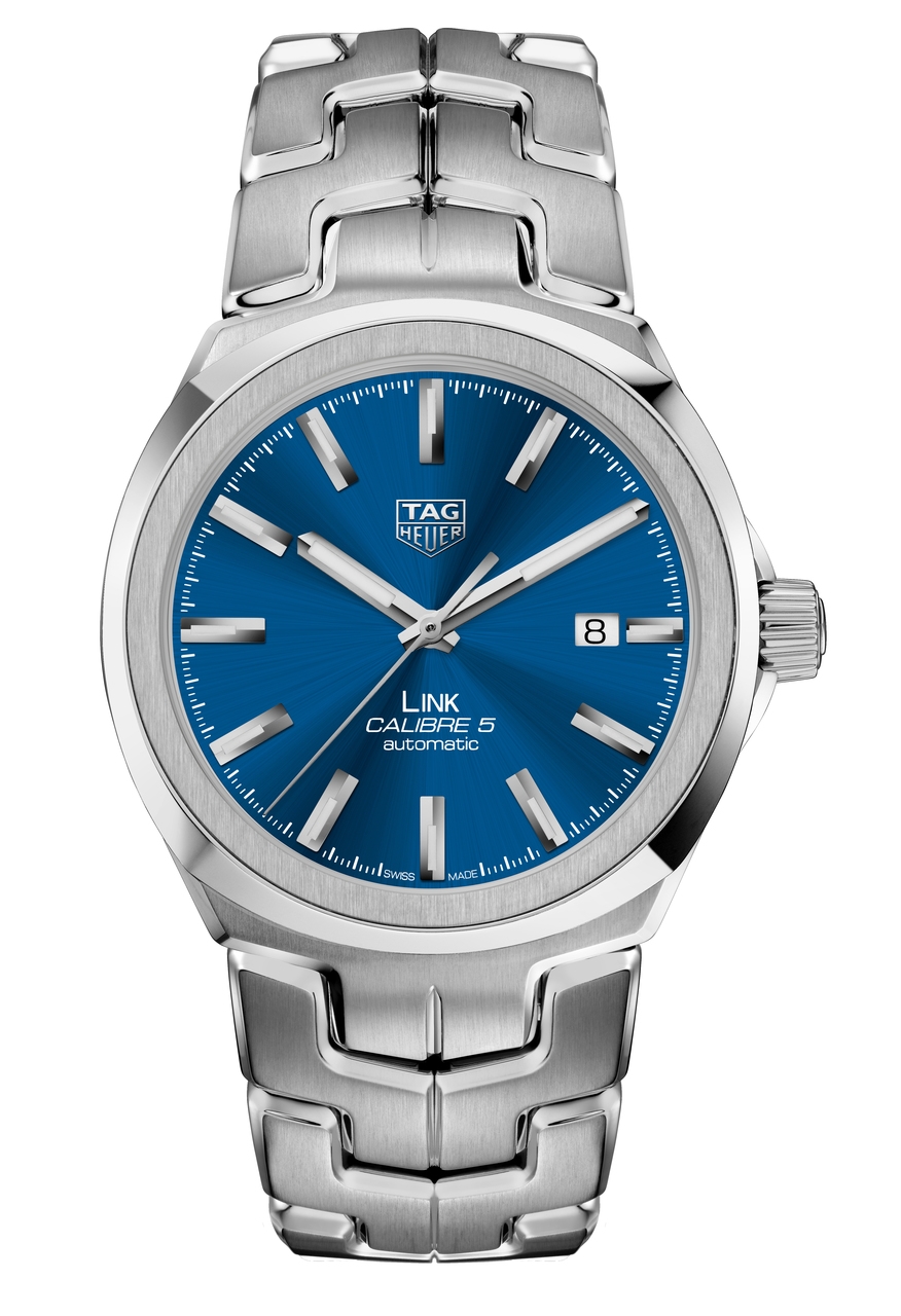 TAG Heuer WBC2112.BA0603 : Link Calibre 5 41 Stainless Steel / Blue / Bracelet