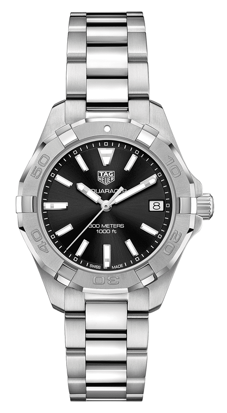 TAG Heuer WBD1310.BA0740 : Aquaracer 300M Quartz 32 Stainless Steel / Black / Bracelet