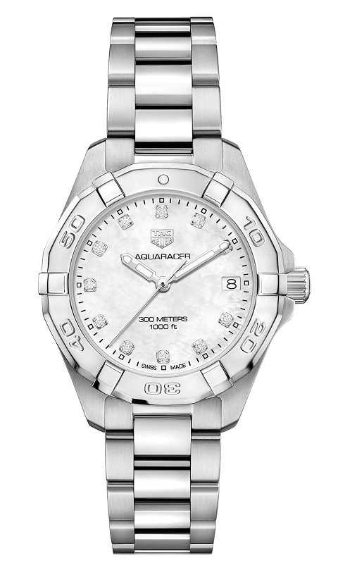 TAG Heuer WBD1314.BA0740 : Aquaracer 300M Quartz 32 Stainless Steel / MOP - Diamond / Bracelet