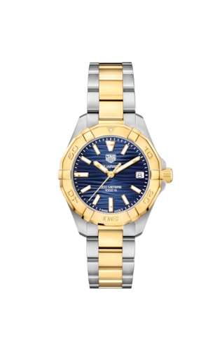 TAG Heuer WBD1325.BB0320 : Aquaracer 300M Quartz 32 Stainless Steel / Yellow Gold / Blue